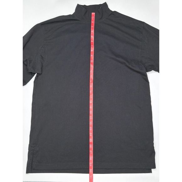 Duluth Trading Co Longtail T Mock Neck Long Sleeve‎ Cotton Shirt Mens M Black - Picture 7 of 11
